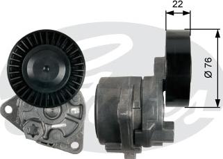 Gates T39217 - Belt Tensioner, v-ribbed belt autospares.lv