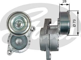 Gates T39284 - Belt Tensioner, v-ribbed belt autospares.lv