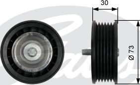 Gates T36435 - Pulley, v-ribbed belt autospares.lv