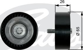 Gates T36437 - Pulley, v-ribbed belt autospares.lv