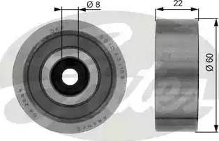 Gates T36040 - Pulley, v-ribbed belt autospares.lv