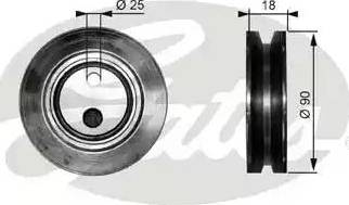 Gates T36057 - Tensioner Pulley, v-belt autospares.lv