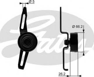 Gates T36066 - Pulley, v-ribbed belt autospares.lv