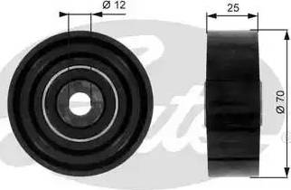 Gates T36019 - Pulley, v-ribbed belt autospares.lv