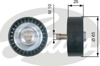 Gates T36322 - Pulley, v-ribbed belt autospares.lv