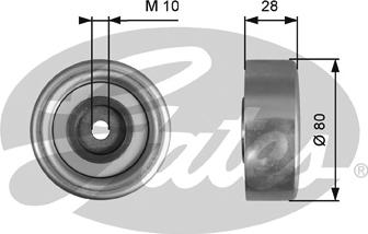 Gates T36778 - Pulley, v-ribbed belt autospares.lv