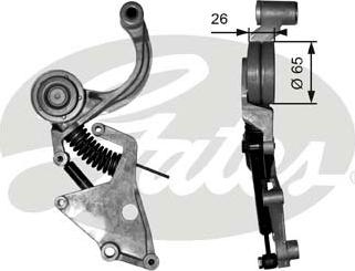 Gates T38404 - Belt Tensioner, v-ribbed belt autospares.lv