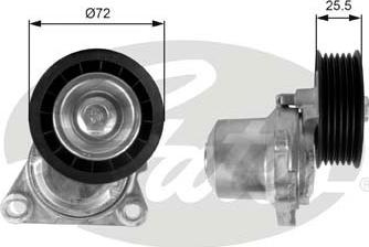 Gates T38408 - Belt Tensioner, v-ribbed belt autospares.lv