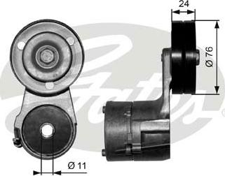 Gates T38562 - Belt Tensioner, v-ribbed belt autospares.lv