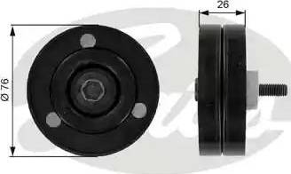 Gates T38060 - Pulley, v-ribbed belt autospares.lv