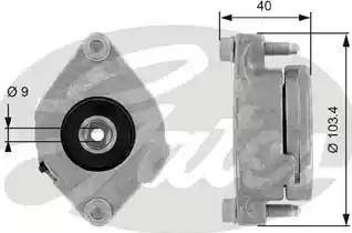 Gates T38147 - Pulley, v-ribbed belt autospares.lv