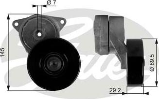 Gates T38169 - Belt Tensioner, v-ribbed belt autospares.lv