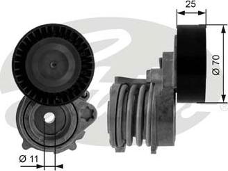 Gates T38384 - Belt Tensioner, v-ribbed belt autospares.lv