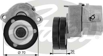 Gates T38213 - Belt Tensioner, v-ribbed belt autospares.lv