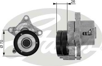 Gates T38283 - Belt Tensioner, v-ribbed belt autospares.lv