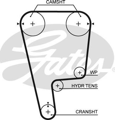 Gates T226 - Timing Belt autospares.lv