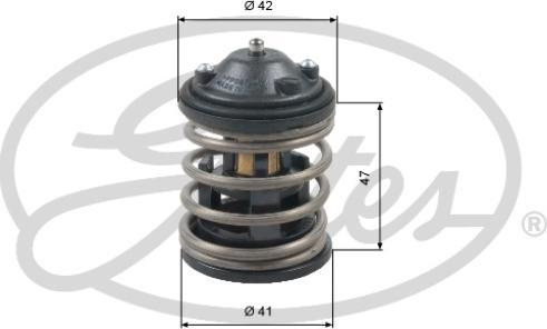 Gates TH47487G1 - Coolant thermostat / housing autospares.lv