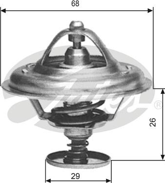 Gates TH09781G1 - Coolant thermostat / housing autospares.lv