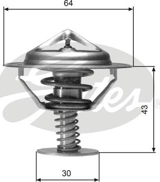 Gates TH05977G1 - Coolant thermostat / housing autospares.lv