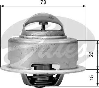 Gates TH01591G1 - Coolant thermostat / housing autospares.lv