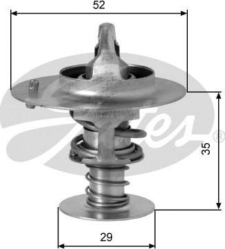 Gates TH03391G1 - Coolant thermostat / housing autospares.lv