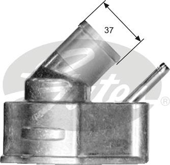 Gates TH14982G1 - Coolant thermostat / housing autospares.lv