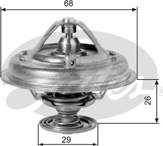 Gates TH10078G1 - Coolant thermostat / housing autospares.lv