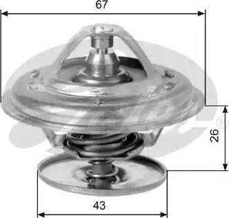 Gates TH11883G1 - Coolant thermostat / housing autospares.lv