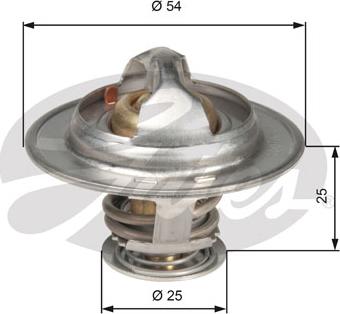 Gates TH13076G1 - Coolant thermostat / housing autospares.lv