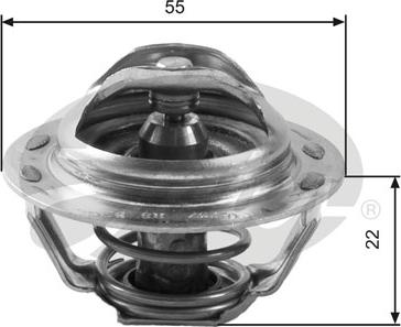 Gates TH13783G1 - Coolant thermostat / housing autospares.lv