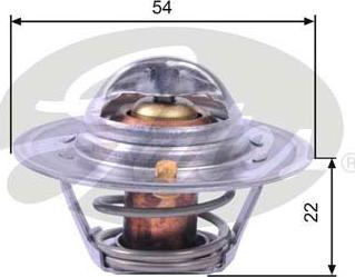 Gates TH12888G2 - Coolant thermostat / housing autospares.lv