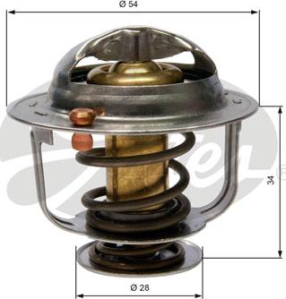 Gates TH31788G1 - Coolant thermostat / housing autospares.lv