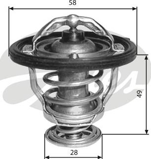 Gates TH33682G1 - Coolant thermostat / housing autospares.lv