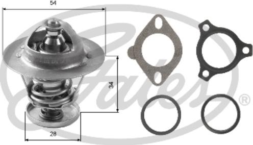 Gates TH26988G1 - Coolant thermostat / housing autospares.lv