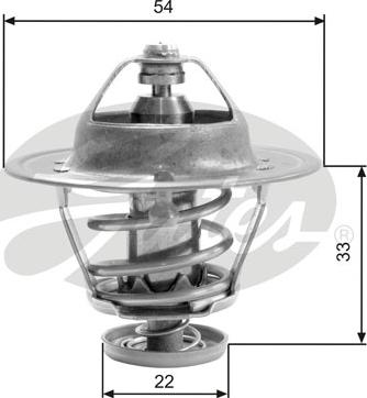 Gates TH22682G1 - Coolant thermostat / housing autospares.lv