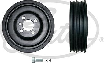 Gates TVD1018A - Belt Pulley, crankshaft autospares.lv