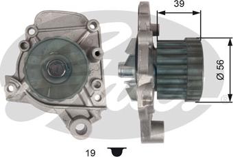 Gates WP0097 - Water Pump autospares.lv