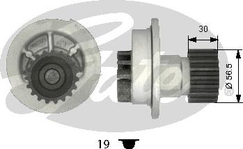 Gates WP0059 - Water Pump autospares.lv