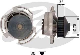 Gates WP0015 - Water Pump autospares.lv