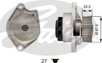 Gates WP0030 - Water Pump autospares.lv