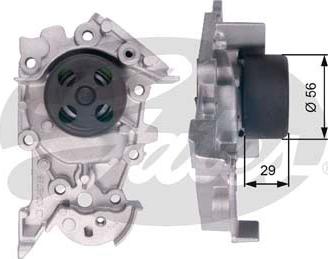 Gates WP0074 - Water Pump autospares.lv