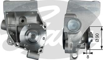 Gates WP0138 - Water Pump autospares.lv