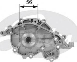 Gates Z80349 - Water Pump autospares.lv