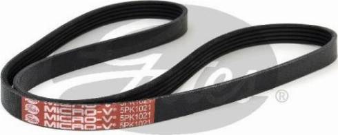 GATES-AU 5PK1021 - V-Ribbed Belt autospares.lv