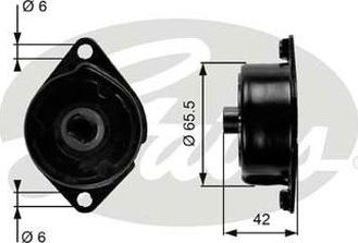 GATES-AU 39090 - Belt Tensioner, v-ribbed belt autospares.lv