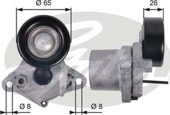 GATES-AU 39123 - Belt Tensioner, v-ribbed belt autospares.lv