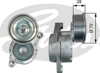 GATES-AU 39284 - Belt Tensioner, v-ribbed belt autospares.lv