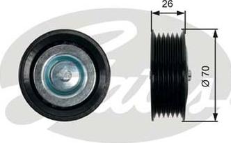 GATES-AU 36469 - Pulley, v-ribbed belt autospares.lv