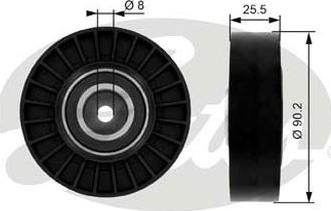 GATES-AU 36005 - Pulley, v-ribbed belt autospares.lv