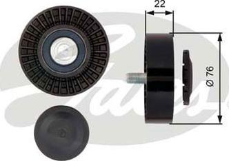 GATES-AU 36389 - Pulley, v-ribbed belt autospares.lv